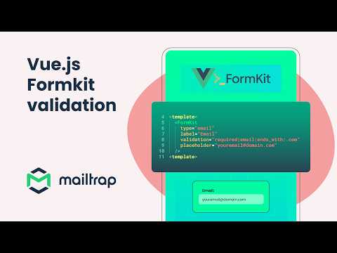 Vue.js Email Form Validation with Formkit - Tutorial by Mailtrap