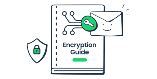 This is a featured image for an article on email encryption
