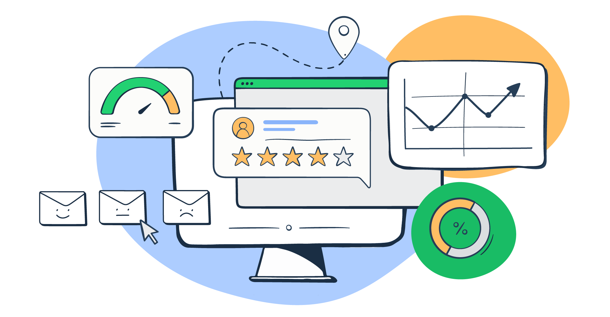 This is a featured image on an article covering email sender reputation