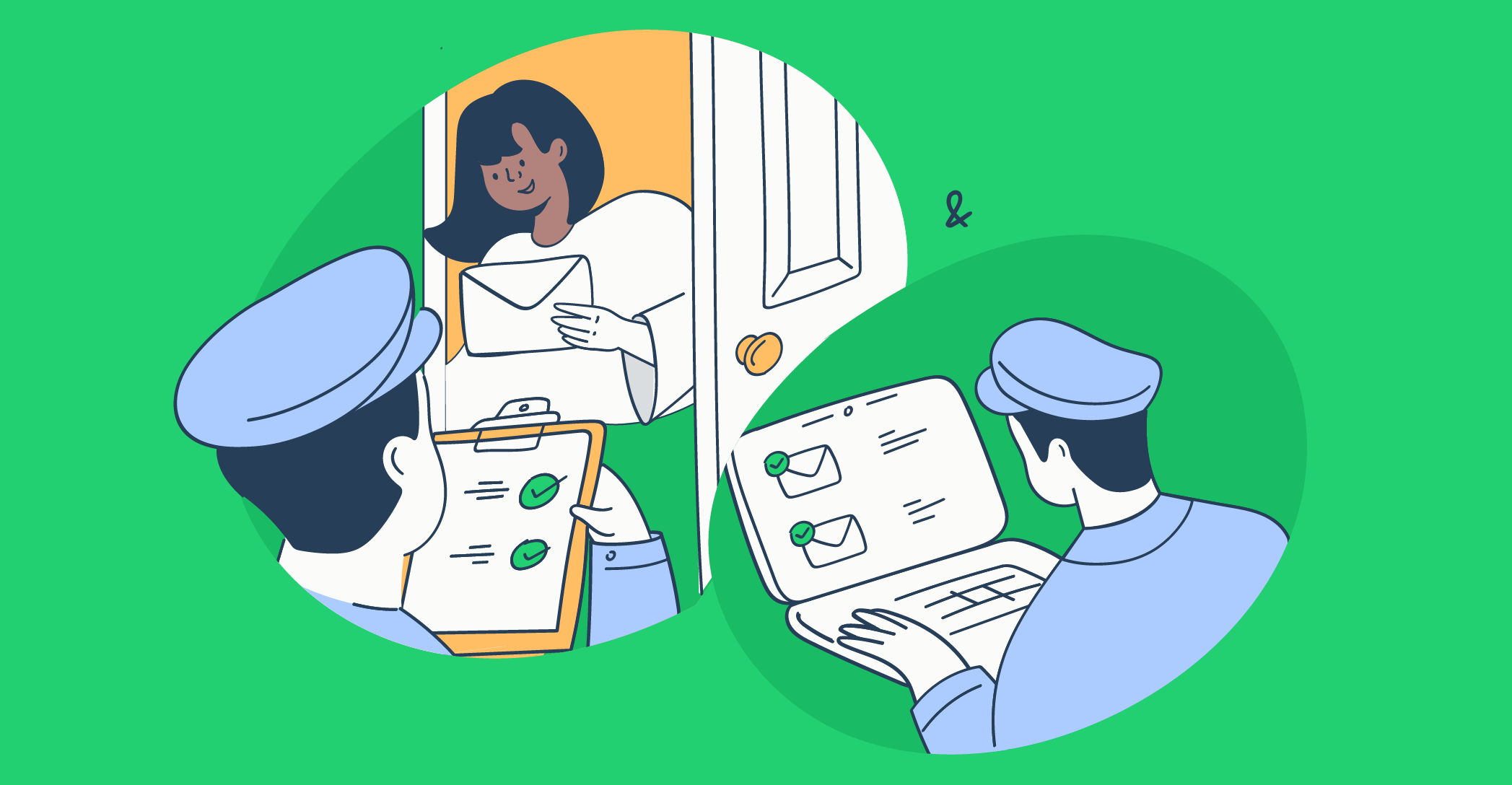 A graphic depicting how verification works on both frontend and backend.