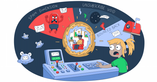 Symbolic graphic representation of email marketing tips for an article that covers the topic in detail.