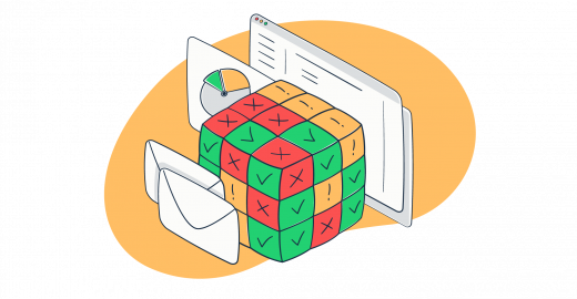 This image is a graphic representation of email testing for a beginner article that covers the topic in detail