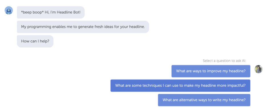 This is an image showing the Headline Analyzer by CoSchedule AI feature
