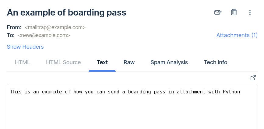 Testing attachments with Mailtrap Email Testing