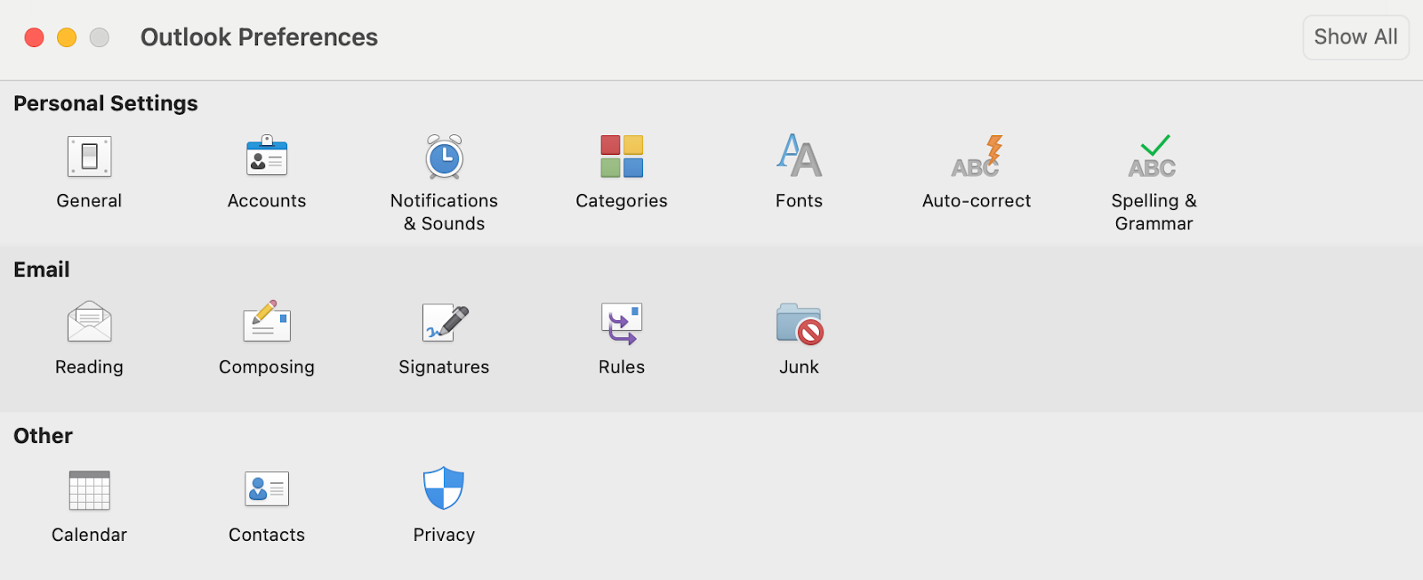 Creating inbox rules in Outlook app