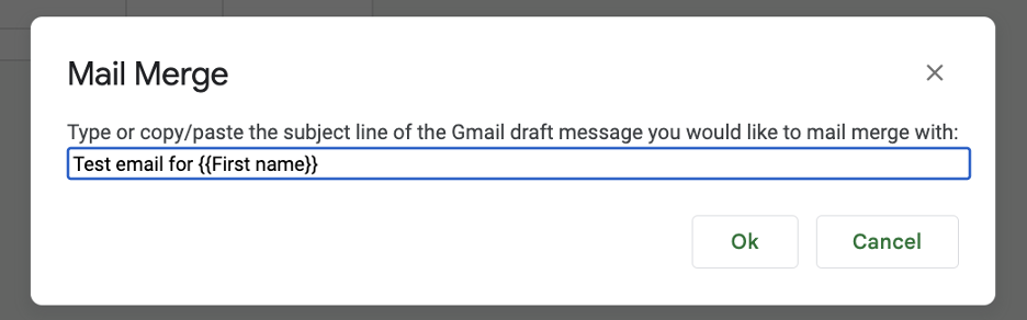 Spreadsheet settings UI