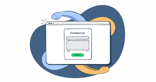 This is a graphic representation of Python contact form for an article that covers the topic in detail.