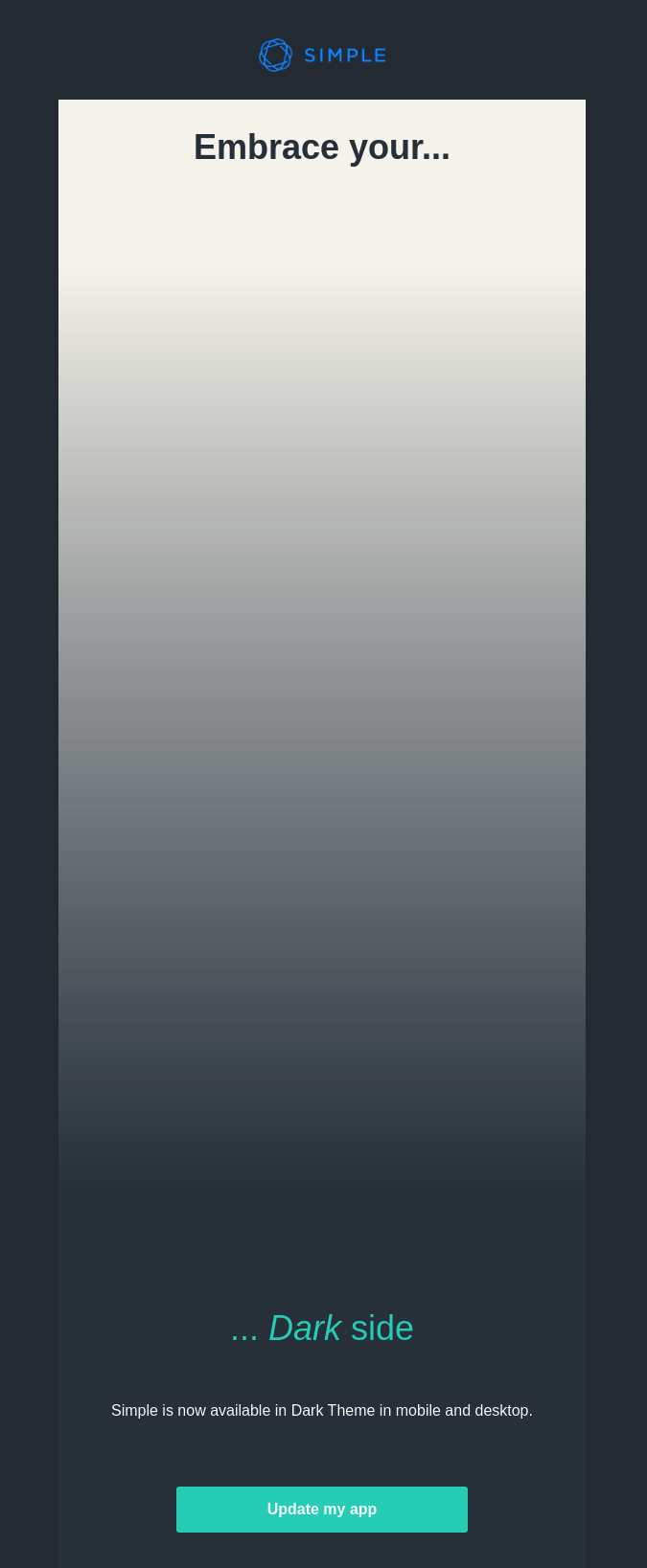 Simple - Product update email