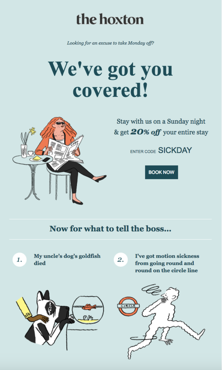 Special offer from the Hoxton