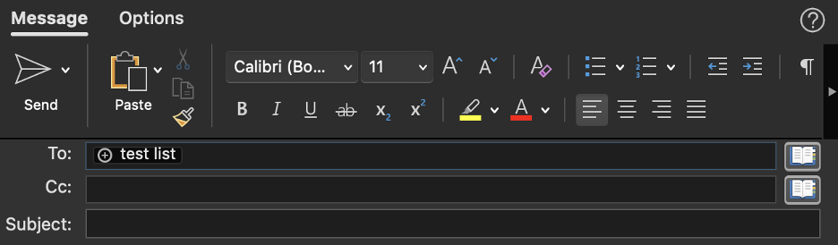 New Outlook email UI